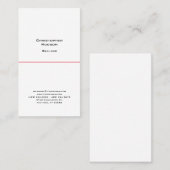 Carte De Visite Professionnel Noir Blanc Simple Immobilier simple (Devant / Derrière)