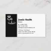 Carte de visite professionnel noir et blanc (Devant)