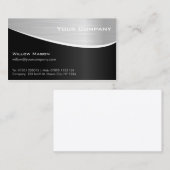 Carte de visite professionnel Orange Steel Effet (Devant / Derrière)