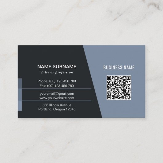 Carte de visite professionnel ou personnel avec co (Devant)