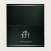 Carte De Visite Professionnel parfait des projets | de (Extérieur déplié)