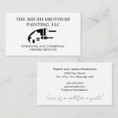 Carte de visite professionnel Peintre Maison (Devant / Derrière)