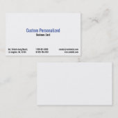 Carte de visite professionnel personnalisé (Devant / Derrière)