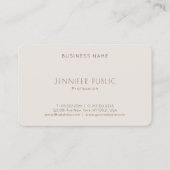 Carte De Visite Professionnel personnalisé Moderne Modèle élégant (Dos)