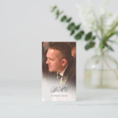 Carte De Visite Professionnel photo simple et élégant (Debout devant)