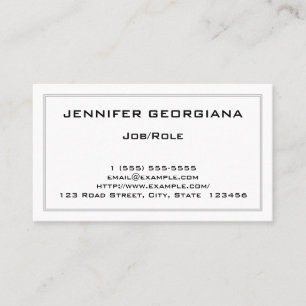 Carte de visite professionnel pimpant et de base