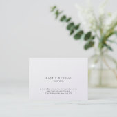Carte de visite professionnel Plain Chubby (Debout devant)