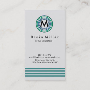 Carte De Visite Professionnel Plain Élégant Moderne Simple