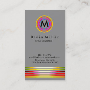 Carte De Visite Professionnel Plain Élégant Moderne Simple