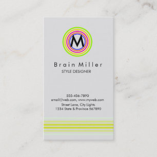 Carte De Visite Professionnel Plain Élégant Moderne Simple