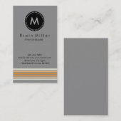 Carte De Visite Professionnel Plain Élégant Moderne Simple (Devant / Derrière)