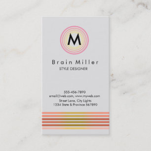 Carte De Visite Professionnel Plain Élégant Moderne Simple