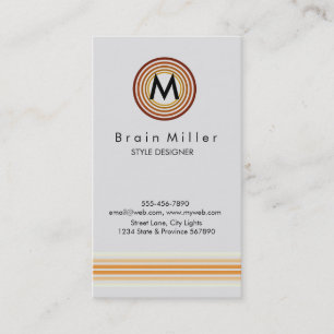 Carte De Visite Professionnel Plain Élégant Moderne Simple