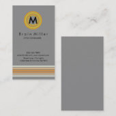 Carte De Visite Professionnel Plain Élégant Moderne Simple (Devant / Derrière)