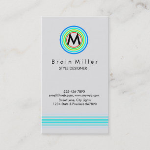 Carte De Visite Professionnel Plain Élégant Moderne Simple