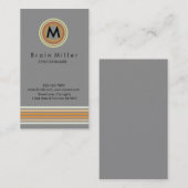 Carte De Visite Professionnel Plain Élégant Moderne Simple (Devant / Derrière)