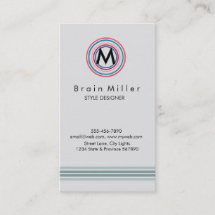 Carte De Visite Professionnel Plain Élégant Moderne Simple