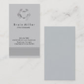 Carte De Visite Professionnel Plain Élégant Moderne Simple Hexagon (Devant / Derrière)