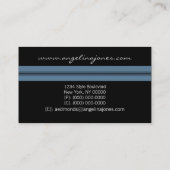 Carte de visite professionnel poli, bleu clair (Dos)