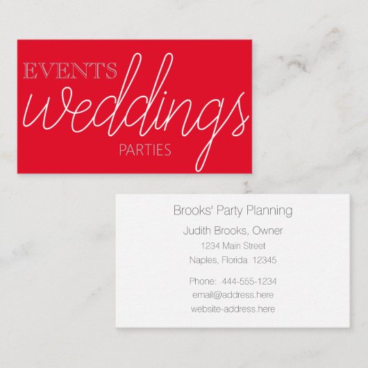 Carte de visite professionnel polyvalent (Devant / Derrière)