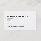 Carte de visite professionnel polyvalent de (Dos)