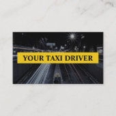 Carte de visite professionnel pour chauffeurs de t (Devant)