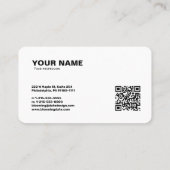 Carte de visite professionnel pour Entrepreneur (Dos)