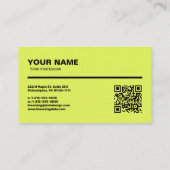 Carte de visite professionnel pour Entrepreneur (Dos)