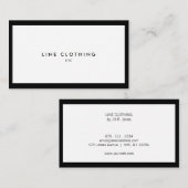 Carte de visite professionnel pour la boutique de (Devant / Derrière)