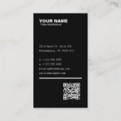 Carte de visite professionnel pour l'entrepreneur (Dos)