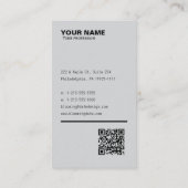 Carte de visite professionnel pour l'entrepreneur (Dos)