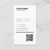 Carte de visite professionnel pour l'entrepreneur  (Dos)