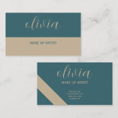 Carte de visite professionnel pour maquillage (Devant / Derrière)