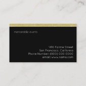 carte de visite professionnel pour planificateurs (Dos)
