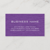 Carte de visite professionnel pourpre (Dos)