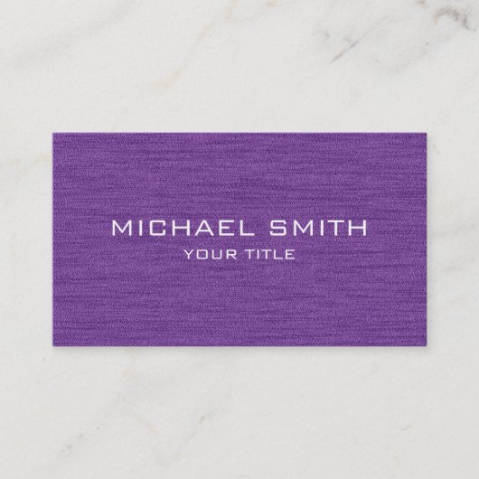 Carte de visite professionnel pourpre (Devant)