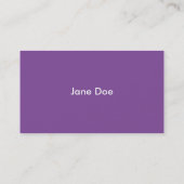 Carte De Visite professionnel pourpre (Dos)