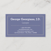 Carte de visite professionnel pourpre simple