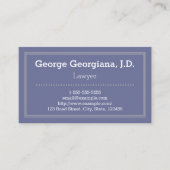 Carte de visite professionnel pourpre simple (Devant)