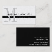 Carte de visite professionnel Procureur Platine (Devant / Derrière)