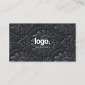 Carte de visite professionnel professionnel noir é (Dos)