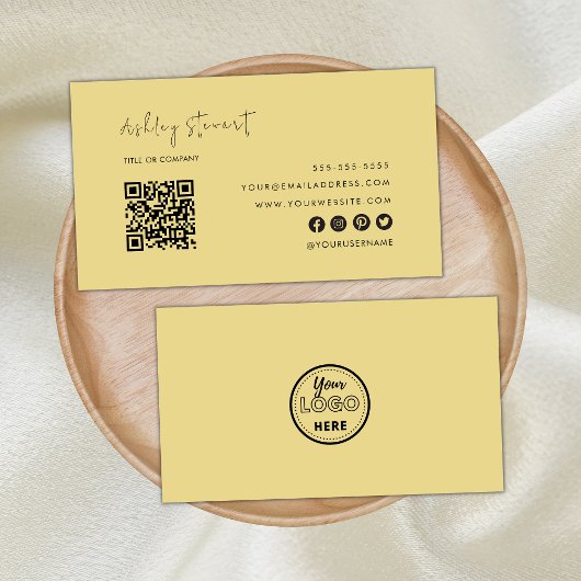 Carte De Visite Professionnel Qr Code Logo Moderne tendance Super