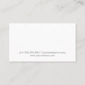 Carte De Visite Professionnel | Rayures (Dos)