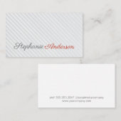 Carte De Visite Professionnel | Rayures (Devant / Derrière)