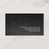 Carte De Visite Professionnel Red Grey Motif Moderne Élégant (Dos)