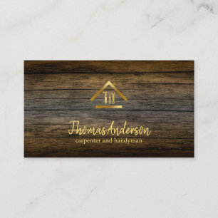 Carte De Visite Professionnel Réparateur de Maison Moderne Homme à