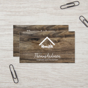 Carte De Visite Professionnel Réparateur de Maison Moderne Homme à