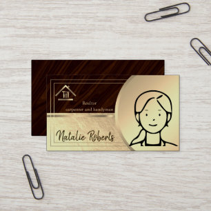 Carte De Visite Professionnel Réparateur de Maison Moderne Homme à