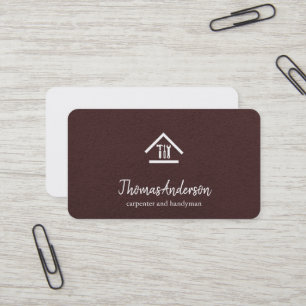Carte De Visite Professionnel Réparateur de Maison Moderne Homme à