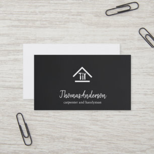 Carte De Visite Professionnel Réparateur de Maison Moderne Homme à